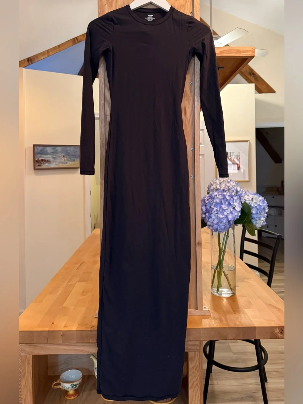 Skims Fits Everybody Long-Sleeve Maxi Dress - Picture 2 of 3